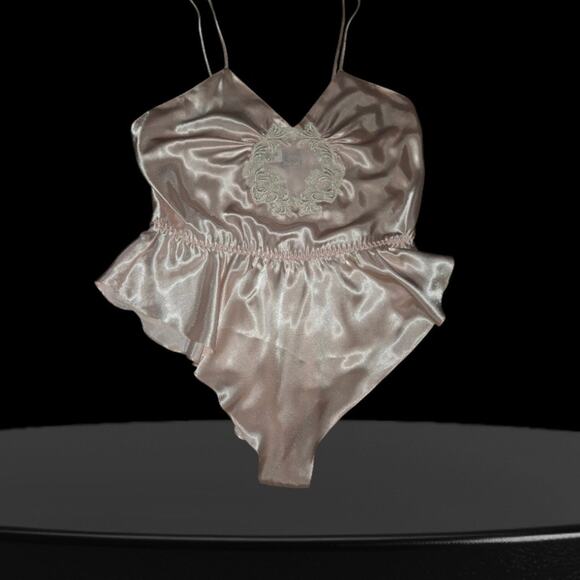 [[Vintage]] Victoria's Secret Coquette Lingerie Teddy BodysuitGold Label Medium - Picture 3 of 9